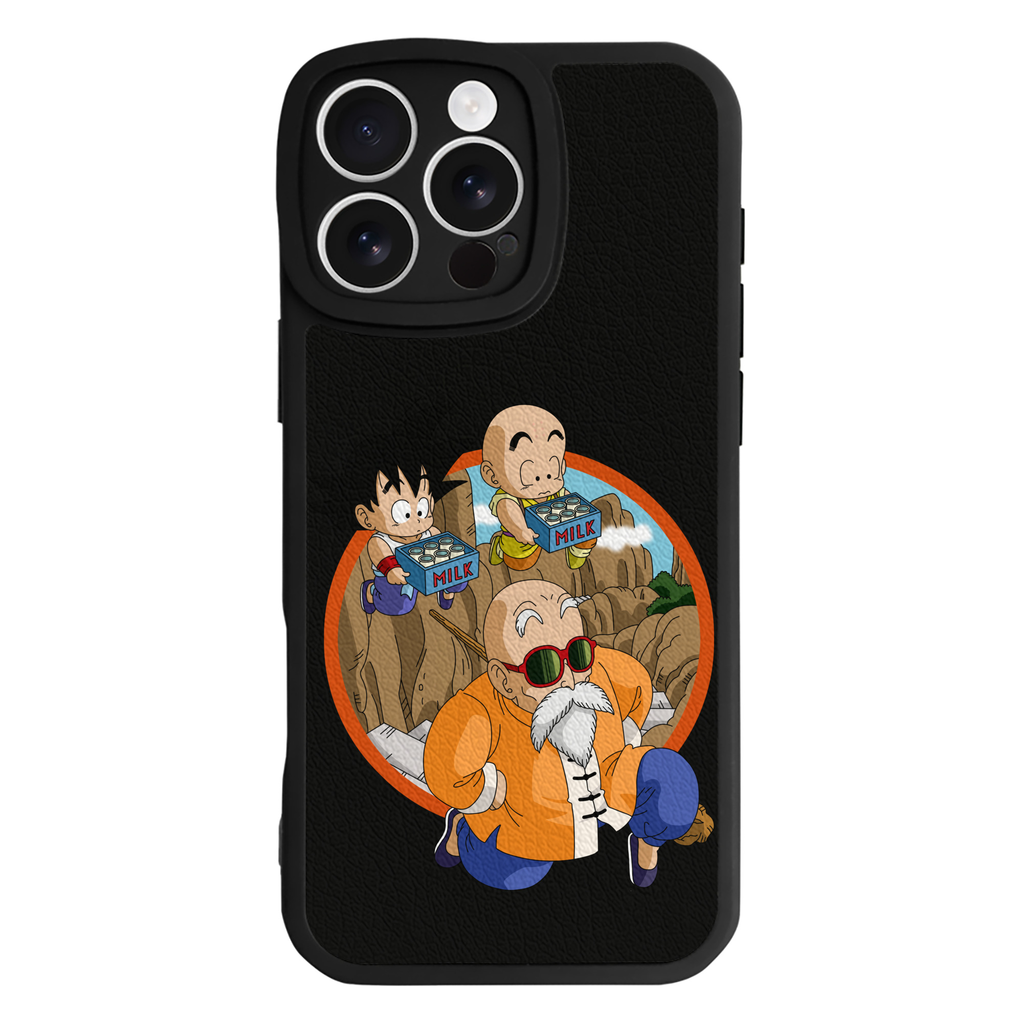 （画像用） ドラゴンボール 亀仙人（かめせんにん） DRAGON BALL Master Roshi Kame Sennin 【iPhone 16シリーズ対応】シリコンスマホケース（レザー調） 材質：シリコン